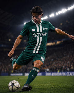 Maillot de football rayé vintage personnalisé, maillot de foot rétro, uniformes d'équipe imprimés par sublimation en polyester, fabricant - Product Image 2