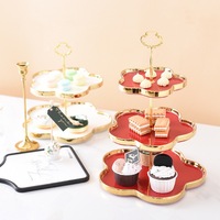Mode Europa Stijl Snack Plaat Groothandel Rood Groen Wit Roze Fruit Snacks Blad Keramische Dessertbord