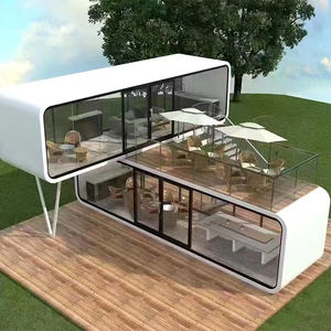 Maison préfabriquée à structure en acier léger personnalisable Apple Cabin Home-Petite maison pour hôtels, centres commerciaux Conception de conteneurs modulables UK - Product Image 3