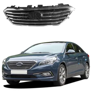 กระจังหน้ารถโครเมี่ยม86350-C1100,ตะแกรงย่างสำหรับ Hyundai Sonata LF ไฮบริด2015 2016 2017