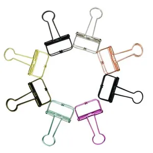Hollow Metal Wire Paper Long Tail Binder ring Clip