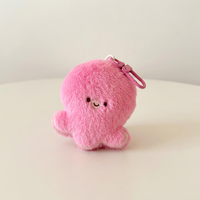 Porte-clés en peluche animaux marins mignons, breloques de sac à dos, cadeau créatif pour couple, poupée en peluche de dessin animé exquise pour enfants - Vente chaude