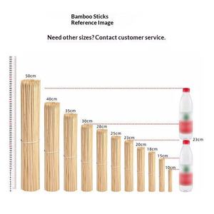 Bâtonnets de bambou jetables pour barbecue commercial et domestique, pour gâteaux, rôtis, saucisses, sucre, courge, poulet, longueur personnalisable - Product Image 3