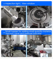 Machine industrielle automatique d'émulsifiant de mélangeur d'homogénéisateur de vide pour les plastiques de produits chimiques d'aliments de lotion de cosmétiques