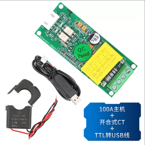 PZEM-004T modbus điện năng lượng AC 80-260V 100A kỹ thuật số điện Volt Amp wattmeter kWh Vôn kế + mở-đóng CT + TTL để USB - Product Image 1