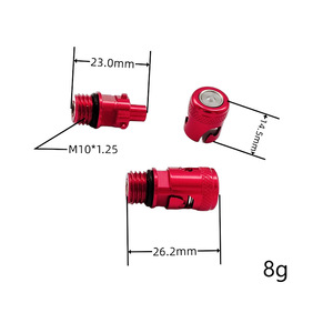 Vis <span class=keywords><strong>de</strong></span> purge rapide Staubli aluminium anodisé multicolore pour purge <span class=keywords><strong>de</strong></span> <span class=keywords><strong>frein</strong></span> M8 M10 Garantie <span class=keywords><strong>de</strong></span> 6 mois pour rénovation/mise à niveau - Product Image 3