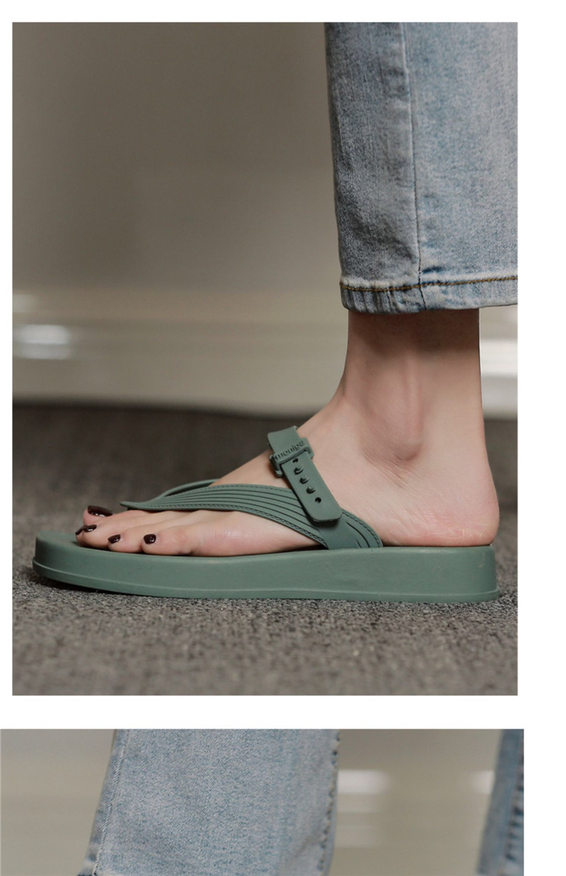 Women's Summer Beach Slides Sandals Outdoor Platform Flip-flops Slippers Girls