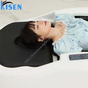 Kisen Ultimate Hair Experience Table Auto Wash 4D Full Body Massage Steam Circulation Interface Anglaise Cuir Personnalisé - Product Image 6