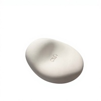 Diffuseur d'arômes en céramique blanche mate fait main, en forme de galet, pour l'aromathérapie
