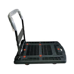 عربة يد قوية قابلة للطي بأربع عجلات من البولي بروبيلين، عربة صغيرة محمولة لنقل البضائع تستخدم في أسواق المأكولات البحرية - Product Image 4