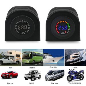 DC 12V/24V étanche tension mètre jauge coloré LED affichage numérique voltmètre pour voiture moto Marine Auto camion - Product Image 5