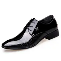Sapatos italianos estilo oxford, mais novo sapato masculino de luxo, couro de patente, sapatos de casamento, bico ponteiro, clássico, plus size 38-48
