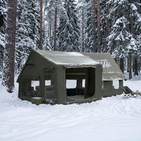 Tente de camping gonflable pour la famille, spacieuse, avec une seule chambre et un seul hall, abri de camping extérieur