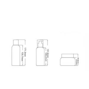 ขวดพลาสติก PETG ใสขุ่น ขนาด <span class=keywords><strong>50</strong></span> มล. พร้อมฝาเกลียวสีขาว สำหรับบรรจุบัตเตอร์ทาตัว ครีมทาหน้า ครีมทาตา บลัชออน และเครื่องสำอาง - Product Image 2