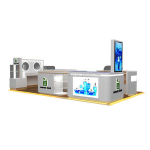 Modern kozmetik Kiosk tasarım çizim popüler tasarım kozmetik vitrin sayacı satılık perakende cilt bakımı standı - Product Image 3