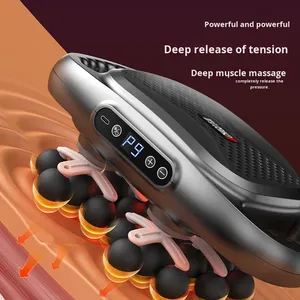 Masseur à percussion professionnel transfrontalier avec 22 têtes, portable, pour relaxation musculaire des jambes, avec fonction musicale - Product Image 4