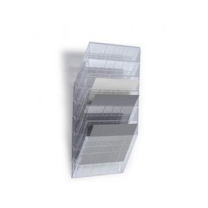 DURABLE - 1709785400 Flexiboxx 6 A4 Pantalla de pared horizontal, tamaño A4, 6 compartimentos, 348x620x95mm - Product Image 3