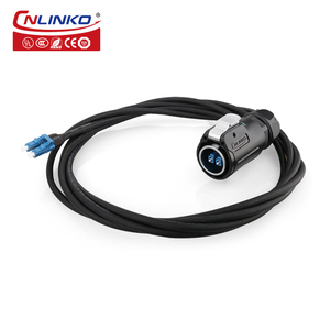 Conector de panel de conexión de fibra óptica <span class=keywords><strong>LC</strong></span> macho hembra impermeable CNLINKO M24 - Product Image 4