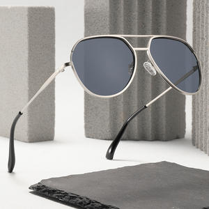 Lunettes de soleil Conchen Aviator pour hommes, monture en métal, verres TAC, protection UV400, protection solaire pour la conduite, style tendance - Product Image 2