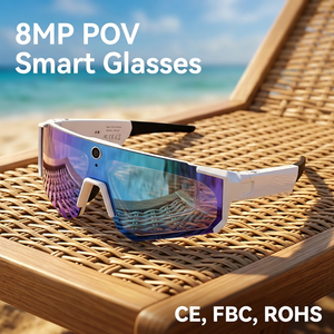 Gafas de Sol Inteligentes con Cámara de Video SANVNET SNT SOLIS 2026, Lentes Polarizadas, 8MP, Resistentes al Agua IP67, Control por Voz, IA - Product Image 1