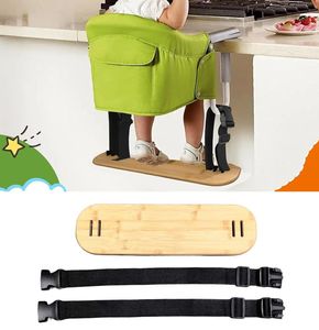 Repose-pieds pour bébé en bambou moderne personnalisé, réglable, compatible avec les crochets pour table, chaise, accessoires de toilette - Product Image 6