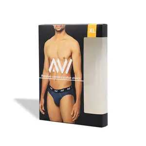custom Low MOQ customized packaging Socks clothing box woman Underwear man boxes Transparent box
