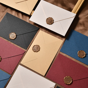 Vintage High-Grade Linen Texture Paper Stationery Wholesale Storage Letterhead Wallet <strong>Envelope</strong> Holiday Gift Postcard Greeting - Product Image 3