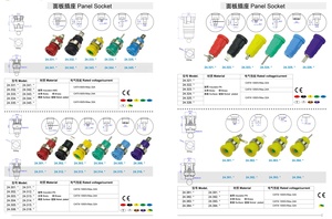 4mm an toàn Bảng điều khiển gắn kết ổ cắm Banana Jack nữ ổ cắm kết nối hệ thống dây điện thiết bị đầu cuối cho vạn năng - Product Image 2