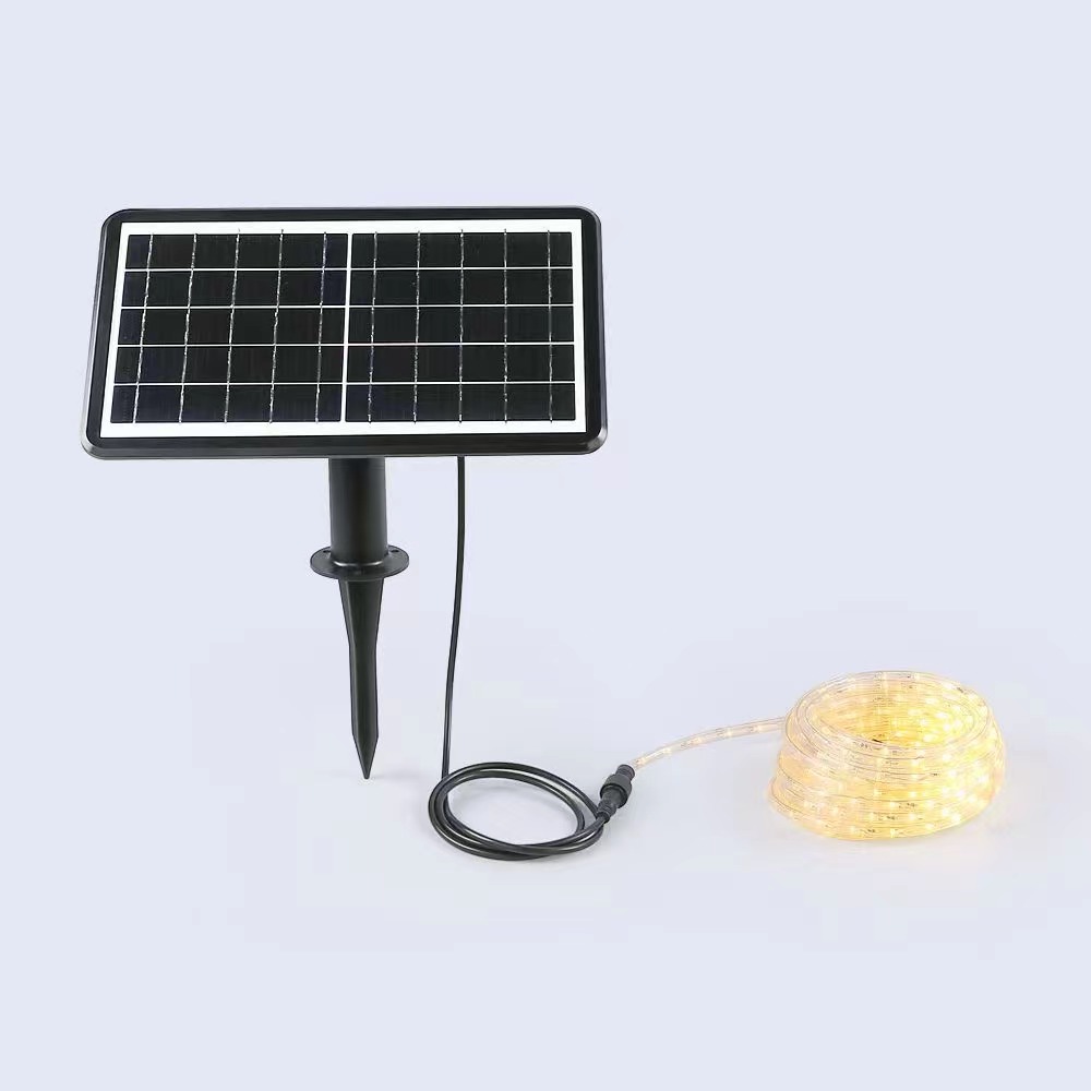 Solar Powered Rope Strip Lights Waterproof Tube Rope Garland Fairy Lighting Strings for Outdoor Indoor Garden Christmas Decor