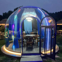 Tente modulaire préfabriquée de dôme de PC de polycarbonate transparent de maison de dôme pour le restaurant