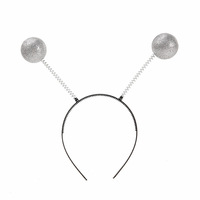 YISUGAR Conception d'antenne extraterrestre à la mode Double boule Signal bandeau mignon bandeau pour les fêtes de Noël et d'Halloween