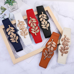 <span class=keywords><strong>Ceinture</strong></span> élastique pour <span class=keywords><strong>femme</strong></span> en alliage doré, motif branche d'arbre, vente en gros, directement de l'usine, pour robe décontractée, OEM ODM disponible - Product Image 4