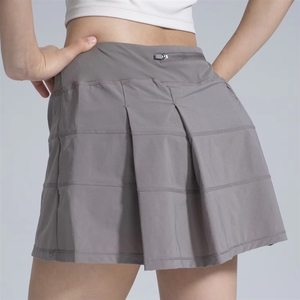 Vêtements pour femmes grandes tailles 2024, logo personnalisé, jupes de tennis sexy 2 en 1, jupes plissées avec poches, golf, yoga, danse, gym, fitness - Product Image 4