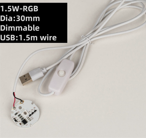 31 Mét đường kính RGB màu 24 phím điều khiển từ xa gỗ cơ sở nguồn ánh sáng <span class=keywords><strong>LED</strong></span> <span class=keywords><strong>Board</strong></span> với cáp USB dây - Product Image 3