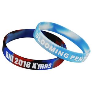 Pulsera de Silicona 100% con Segmentos de Colores para Campañas de Concienciación Médica y Recaudación de Fondos Benéficos - Product Image 2