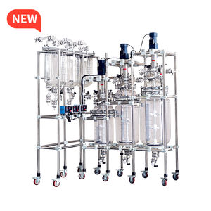 Reator De Vidro Laboratório De Fábrica Venda Direta 100L 200L Agitado Reator Reator Químico Unidade - Product Image 1