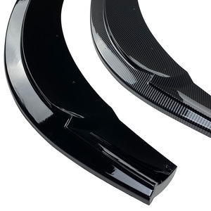 Mercedes-Benz Front Lip Splitter Piano Black Carbon Fiber Texture PP Material 2013-2015 CLA-Class C117 - Product Image 5