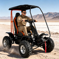 Scooter électrique tout-terrain robuste 4x4 avec auvent, 6000W, 60V50, véhicule de mobilité