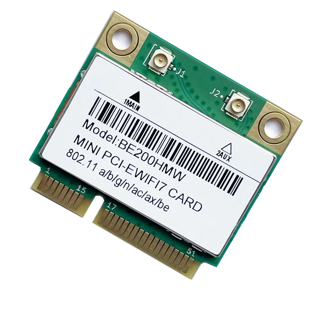 BE200HMW AX WIFI7 Mini PCI-E 2.4G/5G/6G BE200 8774Mbps BT5.4 WIFI Card for Laptop