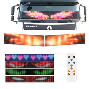 Panneau lumineux LED Angel Wing Devil's Eye Pixel Télécommande Animation Display Lighting for Truck Car Board Windshield 12V 24V - Product Image 1