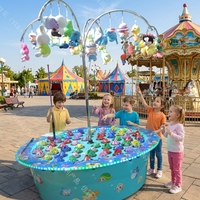 Modèle de simulation de machine de pêche en métal WTD-7 pour les installations de divertissement pour enfants