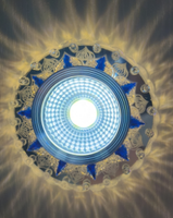 Plafonnier changeant tricolore de style rétro européen Downlight à éclairage latéral avec options de couleur