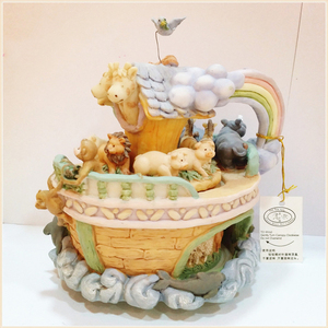 Haute qualité mignon dessin animé Animal boîte à musique petite amie cadeau <span class=keywords><strong>nouveauté</strong></span> cadeaux résine artisanat - Product Image 3