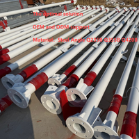 Torre Tubular Aerodinámica 5G |   Mástil de Acero de 3 Patas Galvanizado en Caliente Q355 para Antenas de Alta Carga y Enlaces de Microondas