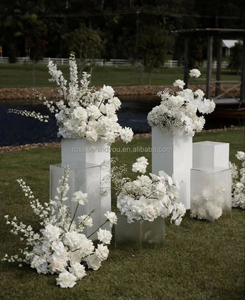 Decorazione Floreale di Alta Gamma per Colonne Nuziali, Composizioni Floreali Artificiali per Tavoli, Centrotavola per Ricevimenti, <span class=keywords><strong>Fiori</strong></span> per Corridoi - Product Image 2