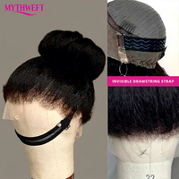 Perruque sans colle 360, cheveux humains lisses, pour femmes noires, perruque frontale HD en dentelle, cheveux vierges brésiliens bruts, prix d'usine en gros