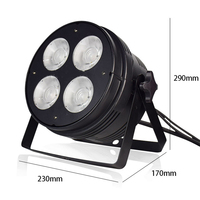 Mitushow 4*50W hangat putih dingin Parcan 200W permukaan 4 mata Zoom Led perjamuan cahaya Par lampu aula pernikahan pencahayaan