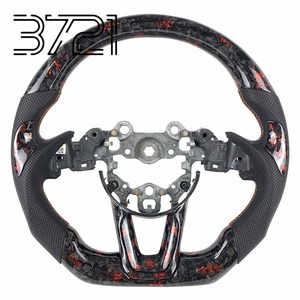 Volante de Fibra de Carbono Forjado LED para Mazda 3 6 CX-4 CX-5 CX-9 CX-30, Personalización Inteligente para el Interior, Actualización 2014-2025 - Product Image 1