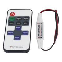 Mini télécommande RF sans fil DC5-24V 11 touches, variateur de couleur unique, bande lumineuse LED, contrôleur de gradation sans fil