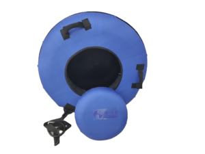 Florescence Factory 100cm Tube de neige gonflable pliable pour sports d'hiver en PVC et caoutchouc butyle avec fond rigide et valve TR15 - Product Image 1